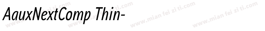 AauxNextComp Thin字体转换
